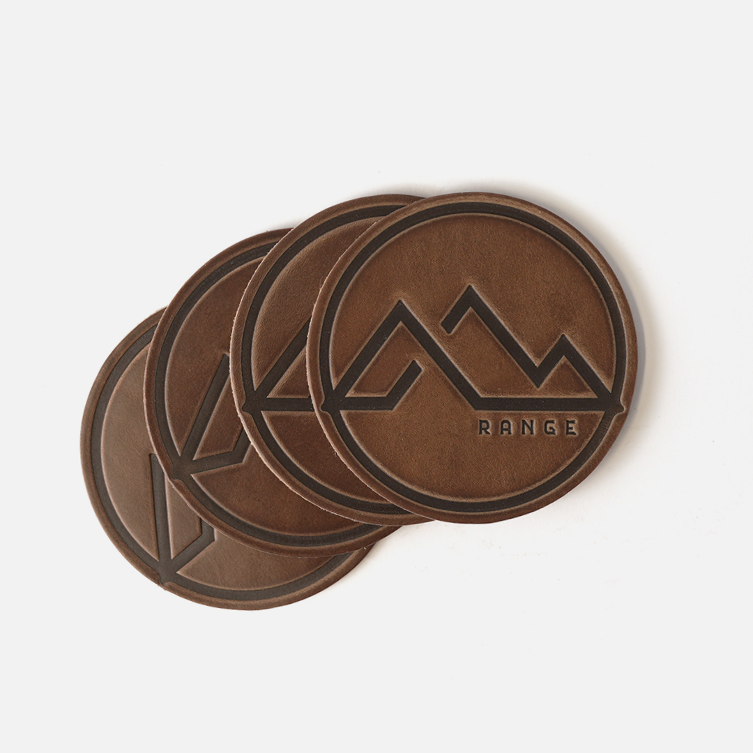 Range Mountain Coasters – Range Leather Co Range Mountain Coasters – Range Leather Co