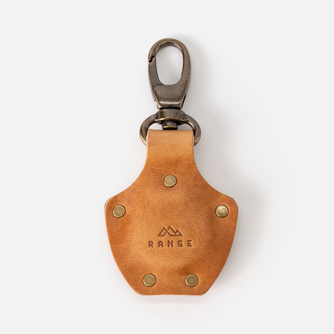 Rustico Handcrafted Leather AirTag Case with Key Ring