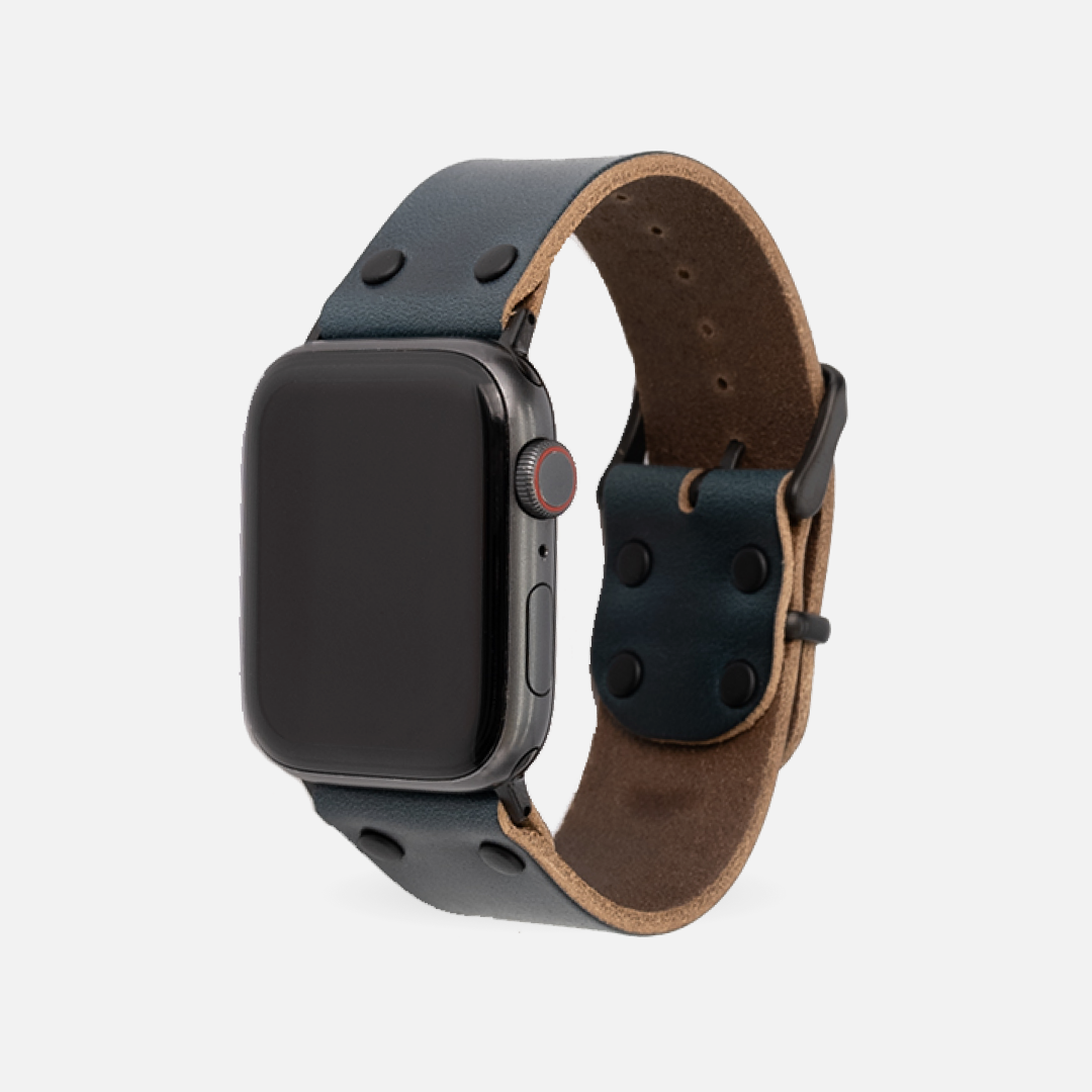Riveted Apple Watch Band Range Leather Co