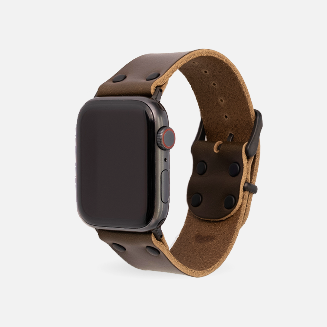 Full grain leather apple watch band deals