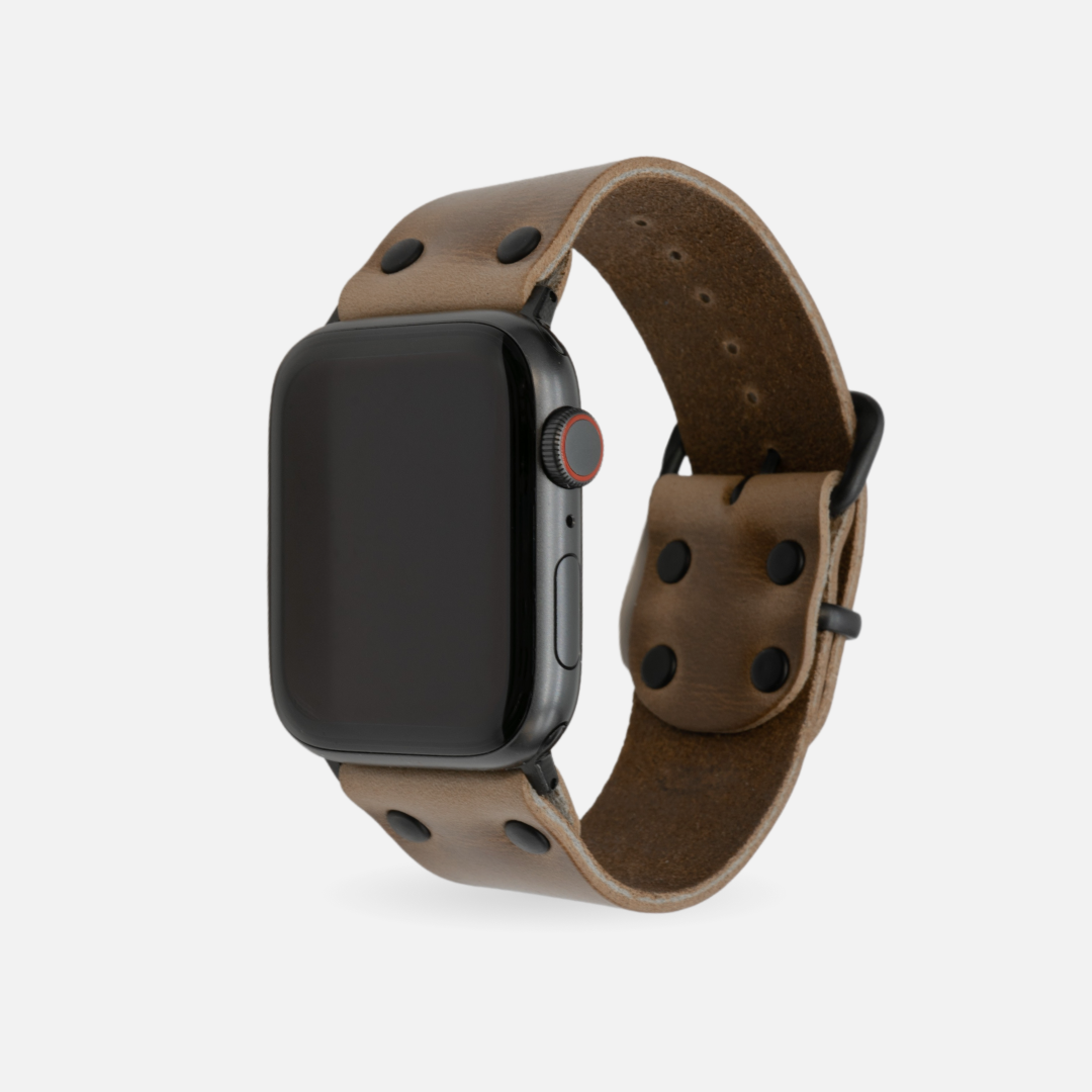 Leather cuff sales apple watch band