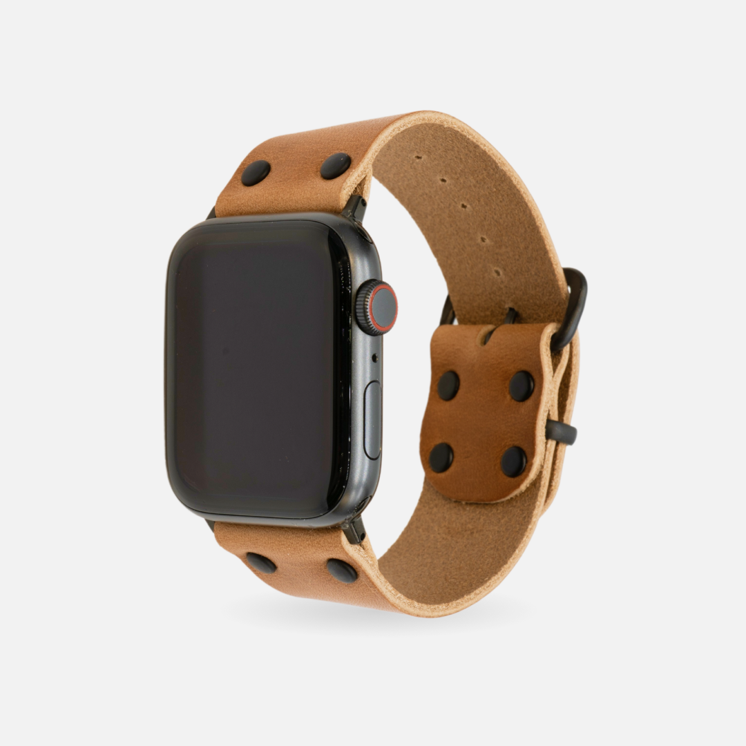 konstant øverste hak sammensatte Riveted Apple Watch Band – Range Leather Co