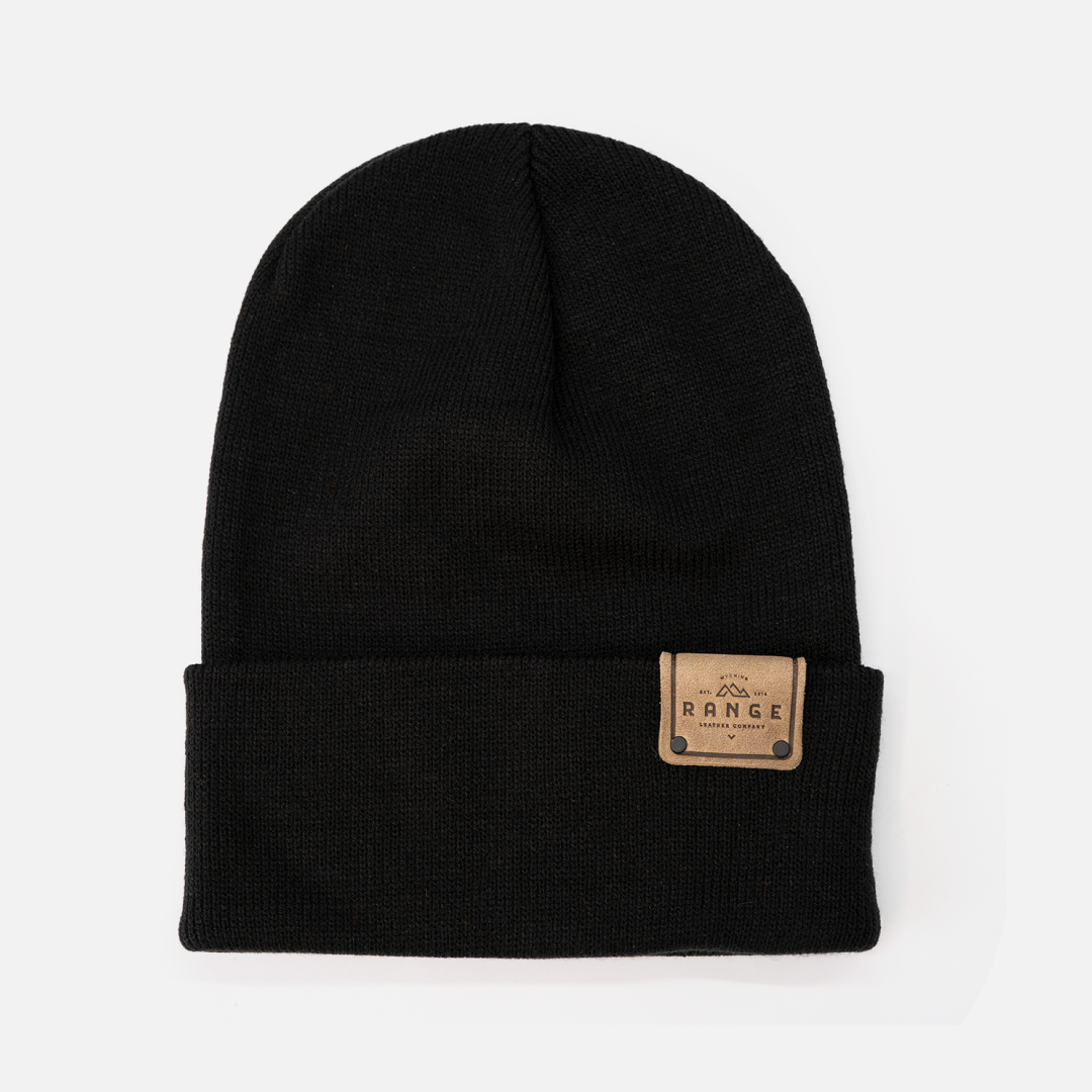 Range Leather Knit Beanie