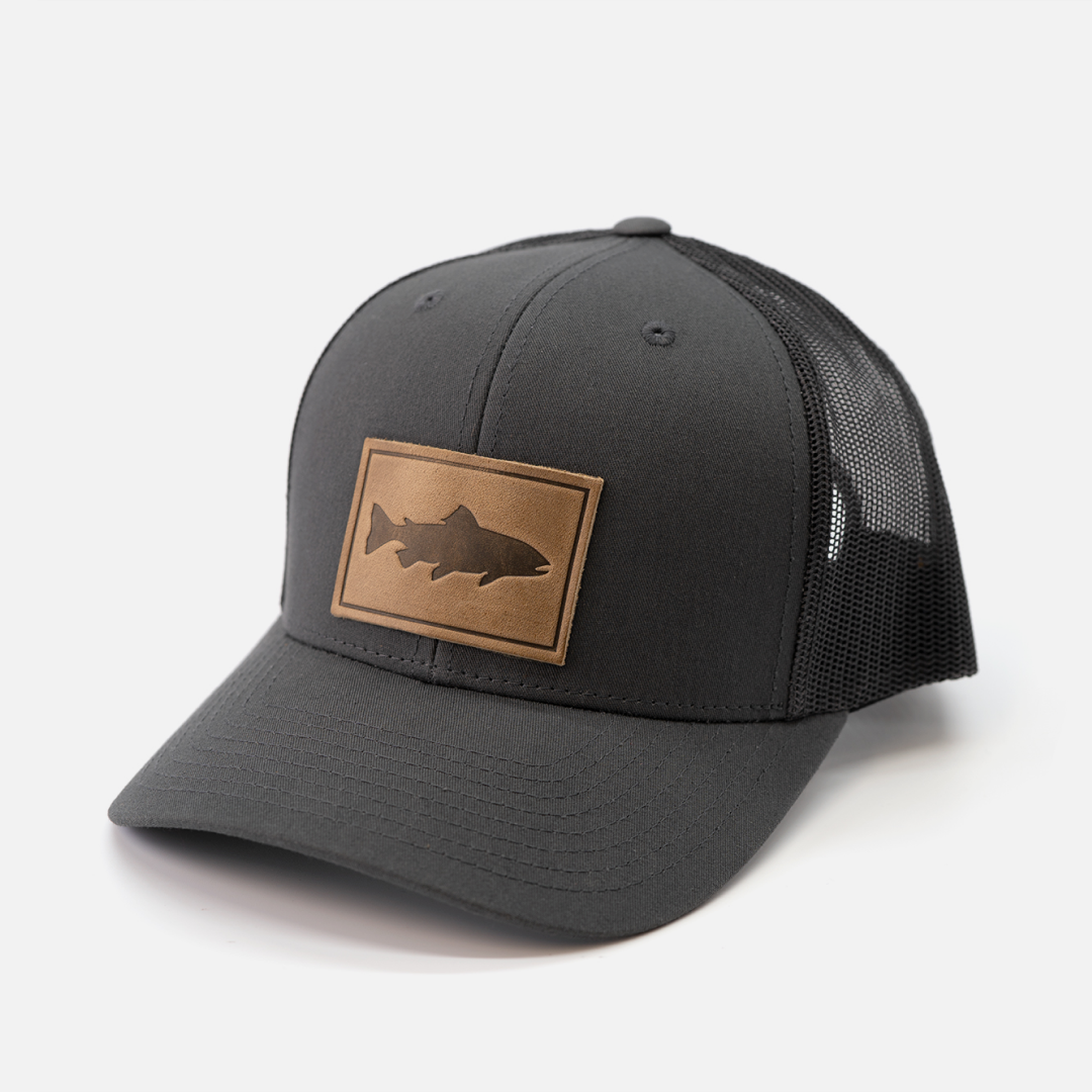 Gray 2024 leather hat